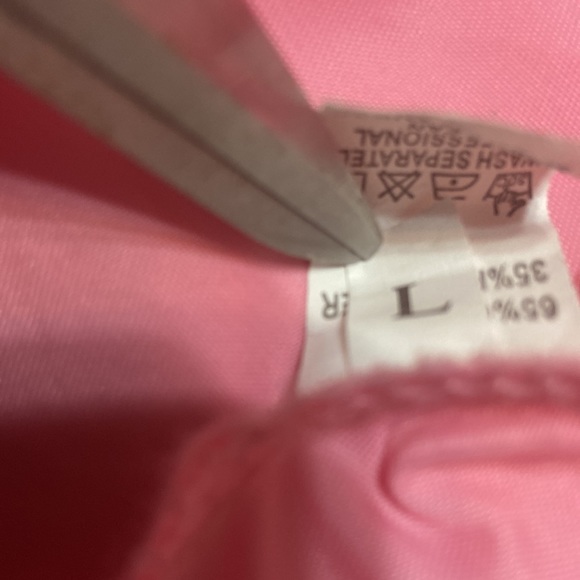 Large windbreaker Bright Pink Anti Social Club in black letters back 2 pockets - Picture 6 of 6